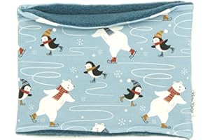 Kleine Könige Loop Schal Kinder Jungen bis 10 Jahre · viele Muster · Innen Fleece Kuschel · Made in Germany