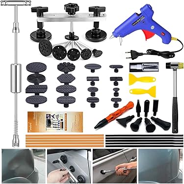 Adaptateur Pointe Stylo Pour Débosselage Sans Peinture - 5 Pièces, Filetage M8 Vers 5/16 - Pour Réparation Carrosserie Et Meuble