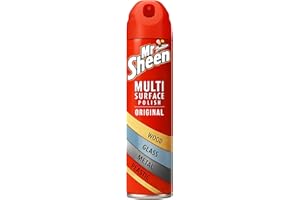 Mr Sheen Multi Surface Polish Spray, For Use on Wood, Plastic, Glass and Metal, Scent: Original, 250ml, Pack of 1