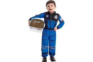 Spooktacular Creations NASA Astronaut Pilotdräkt med mobil visir hjälm för barn