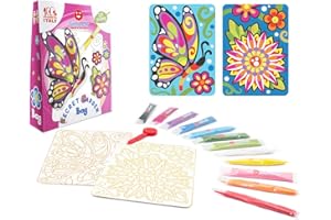 Sabbiarelli Sand-it For Fun - Bag Secret Garden - Mini Set de Manualidades Creativas: Colorea con Arena el Jardín Secreto, 12 Bolsitas de Arena de Colores, Relajación, Idea de Regalo 8+