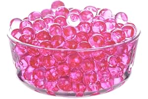 TUMYBCC Perles d'eau - 6000 Pièces Décoratives - 50 g Billes Hydrogel Water Beads pour Remplissage de Vase Perles Flottantes Fabrication de Bougies Centre Table de Mariage Arrangement Floral - Rose