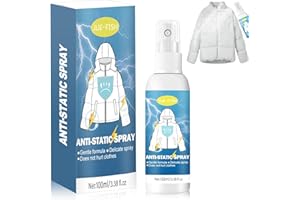 OPEIXSAYKOC Antistatik Spray Kleidung, Anti Spray Kleidung, Antistatik, Reduziert Statische Elektrizität, Entfernt Schnell Falten, Spart Bügelzeit, Geeignet für Eine Vielzahl von Stoffen(100ml)