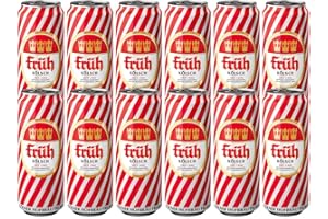 Fruh Kolsch 500ml Cans (12 Pack) 4.8% ABV - German Beer Gifts for Men, Birthday Gifts for Men and Women, Beers and Lagers Offers Gift Beer Pack Alcohol Gift Set