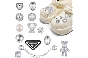 AORVYUI Shoe Charm, Orso carino Accessori Scarpe con Diamanti Cristallo, Accessori per Scarpe Fai-da-te, Ciondoli per Decorazioni per Scarpe, Cristallo Diamante Bling Scarpe Accessori, Ragazze, Donne