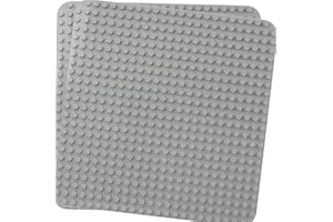 GUIHUMZ Große Bauplatte Kompatibel mit Aller führenden Marken,Classic Grundplatte für großen Bausteine Sets,38 * 38cm Platten-Set für Kreatives Vorschulspielzeug,2PCS Grau