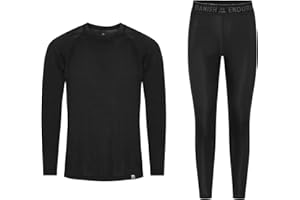 DANISH ENDURANCE Conjunto Térmico Hombre y Mujer, Camiseta Térmica y Pantalón en Materiales Reciclados, Capa Base Unisex, 1 o 2 Pack