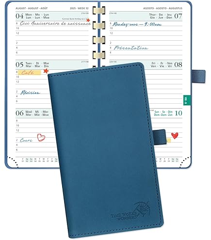 Agenda Mprmable Perpétuel Pages Mensuelles Et Hebdomadares - Etsy Canada