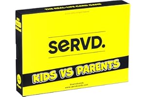 SERVD - Kids Vs Parents - The Hilarious Real-Life Card Game for Families | The Ultimate Gift for Christmas & Game Nights | Unique Family Strategy Game for Kids, Teens, Parents & Whole Family