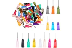 COMIOKE Aghi Siringhe,Aghi Siringa,Aghi per Siringa a Punta Smussata,70 Pz Aghi Di Siringa,Aghi per Siringa Con Punta Smussata,Aghi per Siringa Con Punta Smussata,Siringa Inchiostro (14 Diverse Dimensioni)