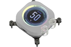 Corsair XC7 RGB ELITE LCD CPU Water Block - 480x480 IPS LCD Screen - 31 RGB LEDs - USB-C - Fits Intel® LGA 1700, AMD® AM5 and older - White