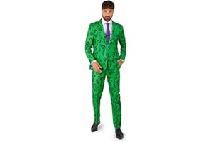 Suitmeister Men's Costume - The Riddler DC Characters Slim Fit Suit
