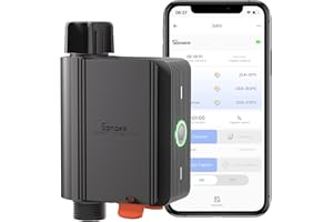 SONOFF Zigbee 3.0 Irrigation Timer, Smart Water Timer for Irrigation, Sprinkler Timer, Automatic Watering System Hose Timer for Lawn & Garden, APP Control, Compatible with Alexa, Google Home, SWV-BSP