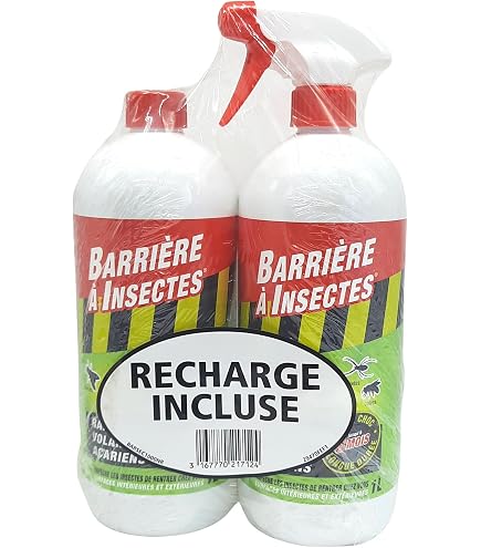 Spray Anti-insectes VENTEO - Barrière Longue Durée 10 Jours - Pour Intérieur/extérieur (maison, Jardin, Piscine) - À Base De Géraniol Et Pyrèthre
