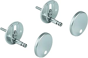 GROHE Monteringssats (för konstruktion keramisk toalettsits och lock, 2 stycken, tillverkarens garanti: 5 år), krom, 49529000