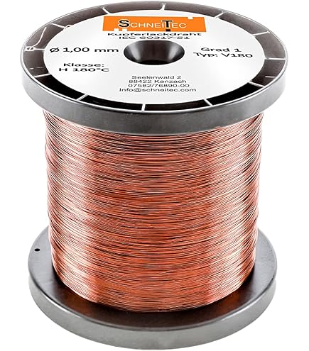 Kupferlackdraht V180 – 0,355 Mm, 100 G | Grad 1, 180°C Hitzebeständig | Für Wicklungen, Elektrische Arbeiten