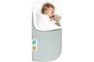 MIMUSELINA Saco Capazo Bebe Invierno Universal | para Carrito, Cuna y Silla de Paseo | Manta Bebe Invierno en Algodon Suave y Acogedor | 2 en 1: Saco 92x46 cm o Manta 92x92 cm | Hecho en España