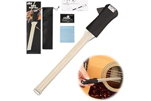 Amycute Bogen für Gitarre, Guitar Bow mit Kolophonium, Doppelseitiger Gitarrenbogen mit Integriertem Plektrum, Mehrzweck-Zupfsaiten-Werkzeug, Geschenk für Gitarrenliebhaber