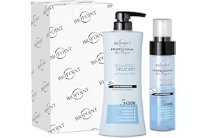 Biopoint Professional Hair Program - Kit DELICATO per Lavaggi Frequenti, contiene Shampoo 400ml + Balsamo Instantaneo Bi-fase SENZA RISCIACQUO 200ml, Illumina e Districa i capelli velocemente