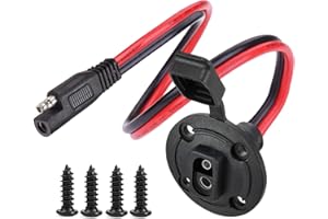 DONJON presa SAE resistente alle intemperie solare,presa di alimentazione SAE,10AWG SAE Power Cavo di Prolunga per Autoveicoli,SAE montaggio a pannello solare,per Caricabatterie del Generatore Solare