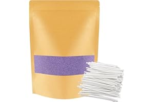 ALLAVA Sable de bougie avec mèche - 1 kg avec 50 mèches de 5 cm - 50 mèches de bougie - Sans base - Granulés de cire pour fabrication maison de bougie - 1 kg - Violet