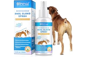 ZODENIS Hunde Analdrüsen Spray, Lindert schnell Analdrüsenreizungen und lindert Juckreiz,Stoppt das Scharren,Beseitigt hartnäckige Gerüche,Schmerzlindernd und Juckreizstillend,Sicher für alle Tiere -120 ml