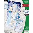 Bucilla Felt Applique 18" Stocking Making Kit, Winter Wonderland, Perfect for DIY Arts and Crafts, 89540E