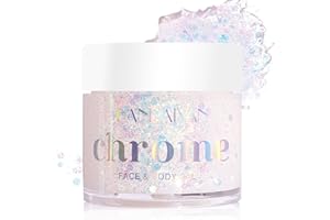 RUIBAVYA Glitter Corpo Glitter Body Gel Glitterato Viso Festival Brillantini per il Corpo Autoadesiva Glitter Make Up per Halloween, Musica, Carnevale