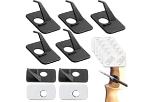 GZjiyu 10 Stk Pfeilauflage, Linke Rechte Ausführung Pfeilauflage Compoundbogen für Bogenschützenverein,Trainingsgelände,Wettbewerb,Draussen Jagd(3.8 * 2cm)