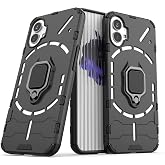 Microcase Nothing Phone 1 Batman Serisi Y&uuml;z&uuml;k Standlı Armor Kılıf - Siyah AL3349