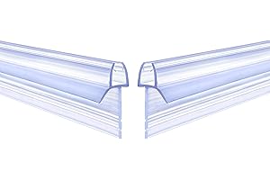 ITTISO Shower Door Seal Strip 2 x 80 cm for 4mm/5mm/6mm Glass Thickness Shower Screen Seal Strip Covers up to 23mm Gap (Tearable Type) Replacement Shower Door Bottom Seal
