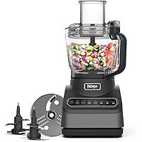 Ninja Food Processor with Auto-iQ [BN650UK] 850W, 2.1L Bowl, Silver