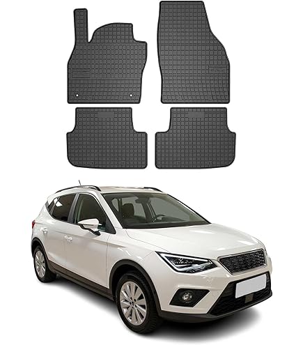 Rubbermatten automatten rubberen vloermatten rubberen vloermatten voor Seat Arona vanaf bouwjaar 2017 vooraan bestuurders- en passagiersmat TXtx