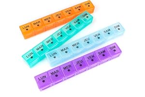 Mossime Portapillole Mensile, Portapillole Giornaliero 28 Scomparti, Grande Scomparto Per Pillole Con Scatola Antipolvere Per Vitamine, Oli Di Pesce, Medicina