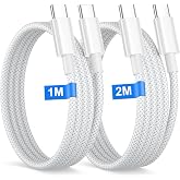 iPhone 15 16 17 18 USB Cable[1M+2M], 60W USB C Cable Fast Charging for iPhone 18 17 16 15 Pro Max/Pro/Air/Duo/Macbook/iPad, N