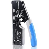 Cable Matters All Modular Ethernet Crimping Tool, Cat 8 | For shielded through RJ45 connectors, with cutting, stripping and c