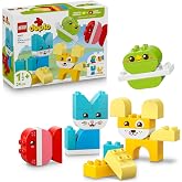 LEGO DUPLO İlk 3'&uuml; 1 Arada Yaratıcı Sevimli Hayvanlar 10477-1.5 Yaş ve &Uuml;zeri &Ccedil;ocuklar i&ccedil;in K&ouml;pek, Kedi ve Tavşan Dahil 8 Hayv