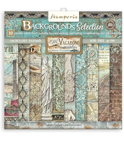 Stamperia Venice Seals Set - 6 Piece Craft Seals For Scrapbooking, Journals, Card Making, 2.5 Cm Diameter