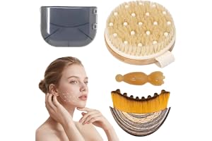 YUZHEDM Lymphatic Contour Face Brush+Dry Brushing Body Brush+Akupresspinne Torr Ansiktsborste Lymfkontur Ansiktsborste Skönhe