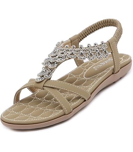 Sandales Plage Femme Atmosphere - Taille 36/37 (UK 4.5) - Blanc, Motif Fleur, Bout Posté - Neuf Avec étiquettes