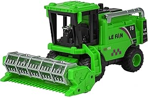 Lixstyea Combine Harvester Toys Durable - Realistic Combination Harvester, Simulating Wheat Cutting Scenes, Multi Joint Movable Farm Toys, Green