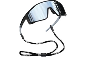 Joopin Gafas Ciclismo Hombre Polarizadas Envolventes Gafas de Sol Deportivas Mujer Montura TR90 Ligera Protección UV400 para Running Bicicleta Senderismo