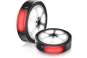 AOZBZ Kinderwagen Licht, 14 LED Pro Licht mit 3 Leuchteffekte, IP65 Wasserdicht Kinderwagenlichter mit Klettverschluss für Alle Kinderwagen, Kinderwagen Beleuchtung Zubehör (2 Stück)