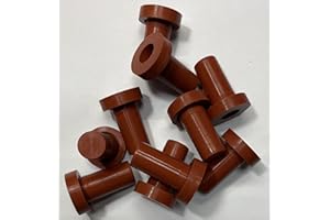 DEXIERP Tapón y Tapa de inserción cónica con Brida Protection Force para Orificio de identificación de 12,5-13,5 mm 31/64"-17/32" de Apertura de Botella de Tubo (Paquete de 10) Caucho Reutilizable