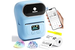 Phomemo M110 stampante etichette portatile, etichettatrice etichette adesive Bluetooth stampante etichette termich, Per vendita al dettaglio, commerciale, ufficio - blu