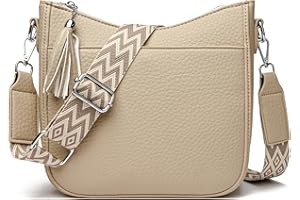 SOGYECS Umhängetasche Damen Mittelgroß Handtasche Damen Schwarz Schultertaschen Für Damen Leder PU Crossbody Bag Damen Breiter Gurt