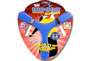 Wicked Wicked Wicked Indoor Booma Blue | The World's Best Sports Boomerang Mousse Memorang Souple et sûre, WKIND-B, Bleu