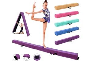 Gmypic Poutre Gymnastique Pliable Poutre de Gymnastique Enfant 240/270/300 cm Poutre Gym Poutre d'équilibre au Sol, Poutre de Gymnastique Pliable pour entraînement entraînement Professionnel
