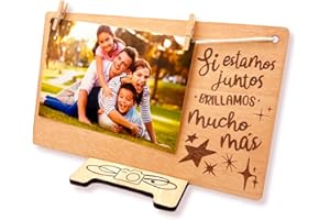 DIGIDU | Marcos de Fotos, Portafotos, Regalos Originales para Madres, San Valentin Regalos Hombre Mujer, Regalos Mama Papa cumpleaños, Tarjeta Agradecimiento con Frase Wonderful