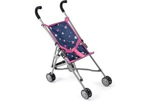 Bayer Chic 2000 dockvagn Roma, dockvagn, minivagn, fjäril, marinrosa, 601-33, 50 x 29 x 57 cm